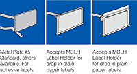 Metal Plate Label Holders Detail